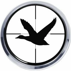 Outlet 👍 Elektroplate Duck Hunting Target Chrome Emblem ⭐