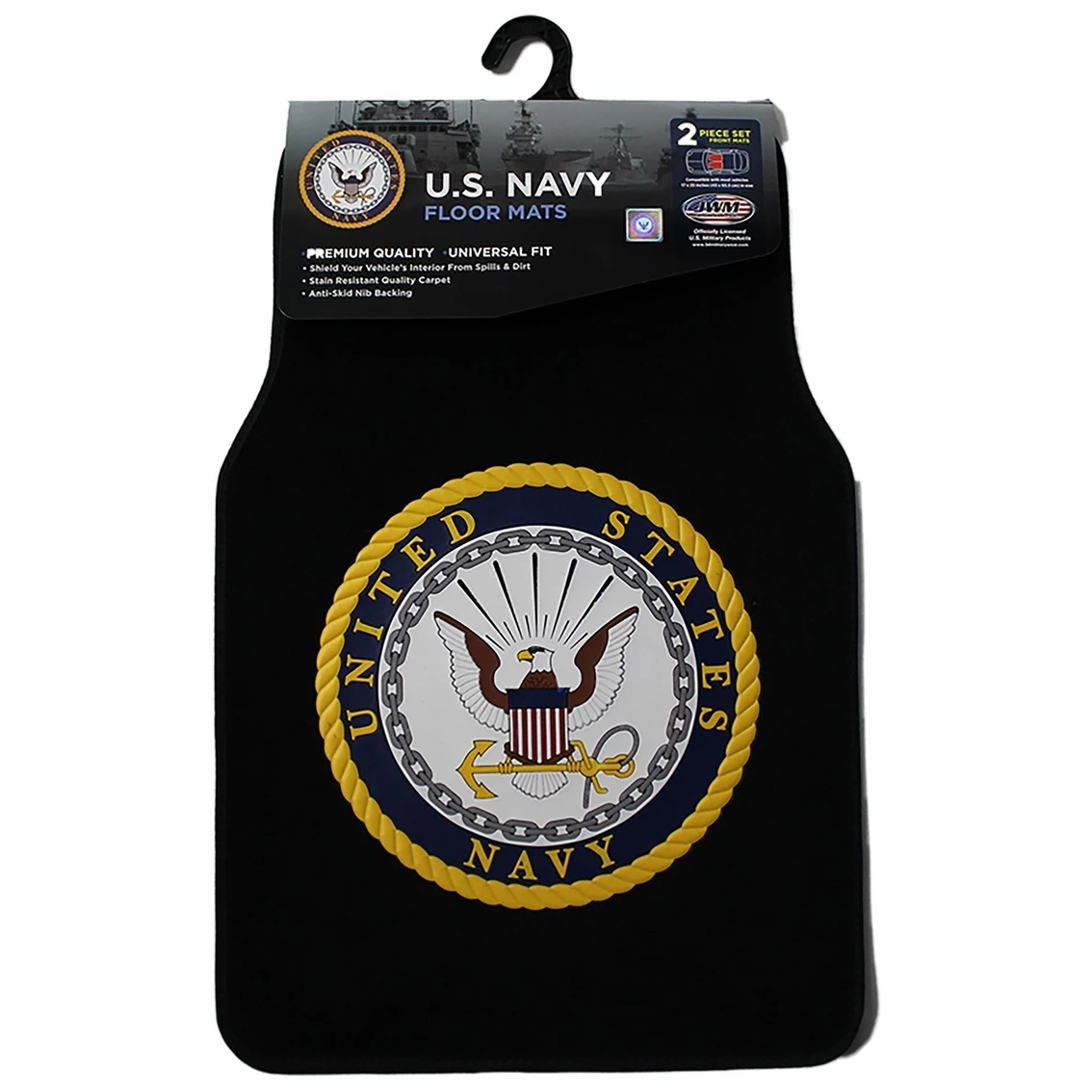 New โญ JWM US Navy Two Piece Car Floor Mat Set ๐ 3 New โญ JWM US Navy Two Piece Car Floor Mat Set ๐
