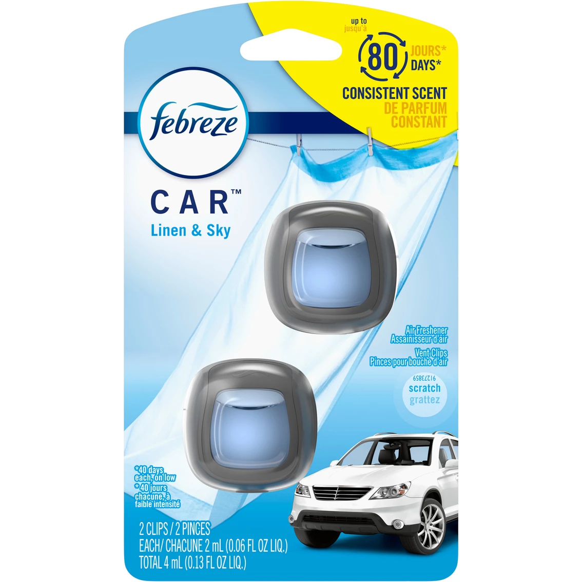 Brand new ⌛ Febreze Car Vent Clip Linen And Sky 2 Ct. ✨ 3 Brand new ⌛ Febreze Car Vent Clip Linen And Sky 2 Ct. ✨