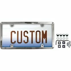 Flash Sale 🌟 Custom Accessories Clear License Plate Cover And Metal Frame 🛒