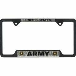Cheap ⭐ Elektroplate Army USA Camo Open License Plate Frame 🎉