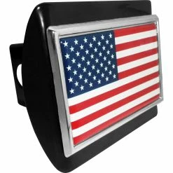 Best deal ⌛ Elektroplate American Flag Black Hitch Cover 😉