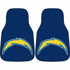 Budget ⭐ Fan Mats NFL Los Angeles Chargers Carpeted Car Mat 🤩