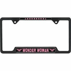Flash Sale 🥰 Elektroplate Wonder 👩 Woman All Metal Open License Plate Frame ✔️