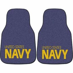 Cheap 😍 Fan Mats Navy 2 Pc. Printed Car Mats 🌟