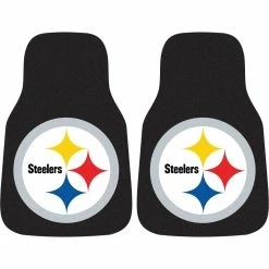 Discount 🔔 Fan Mats NFL Pittsburgh Steelers Carpeted Car Mat ⭐