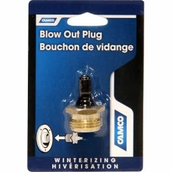 Promo ⭐ Camco RV Brass Blow Out Plug ❤️