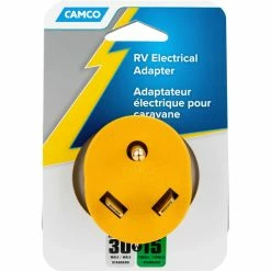 Best Pirce ✨ Camco 30AM/15AF PowerGrip Electrical Adapter 🔥